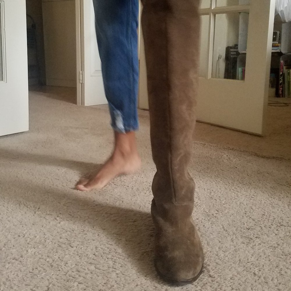 Musse & Cloud Brown Suede Over the Knee Boot - Picture 6 of 6